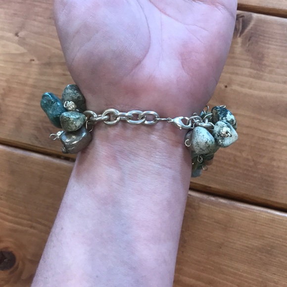 Handmade Turquoise and Silver Bracelet - Picture 3 of 4